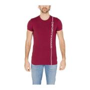 Emporio Armani Höst/Vinter Bomullsblandad T-shirt Red, Herr