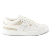 Givenchy Vit Beige Läder Mocka Sneakers White, Dam