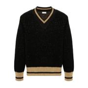 Dries Van Noten Månsweater i svart Black, Herr