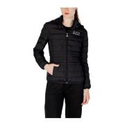 Emporio Armani EA7 Bicolor Polyester Jacka och Kappa Black, Dam