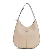 Tod's Elegant Nude Shopper Väska Brown, Dam