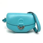 Hermès Vintage Pre-owned Tyg crossbodyvskor Blue, Dam