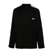 Y-3 Randig ulltröja svart dragkedja fram Black, Herr