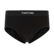 Tom Ford Tvåton Bomull Slip Set Black, Herr