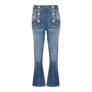 Balmain Bootcut Jeans i denim Blue, Dam