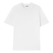 Jil Sander Cloud White Crew-Neck T-Shirt White, Herr