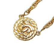 Chanel Vintage Pre-owned Metall halsband Yellow, Dam