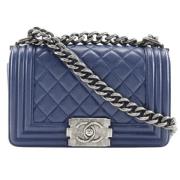 Chanel Vintage Pre-owned Laeder chanel-vskor Blue, Dam