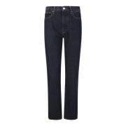 Agolde Högmidjade raka ben jeans Blue, Dam