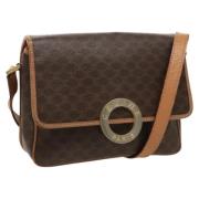 Celine Vintage Pre-owned Canvas axelremsvskor Brown, Dam