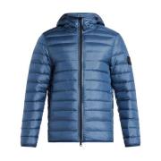 Stone Island Down Jackets Blue, Herr