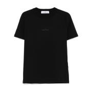 Stone Island Svart T-shirt för Män Stilfull Black, Herr