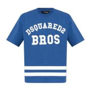 Dsquared2 T-shirt med logotyp Blue, Herr