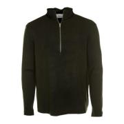 Nn07 Milano Half-Zip Sweatshirt Brown, Herr