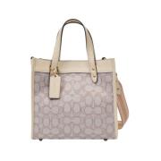 Coach Vintage Beige Canvas Toteväska Beige, Dam