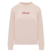 Lanvin Logo Manuskript Bouclette Sweatshirt Pink, Dam