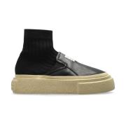 MM6 Maison Margiela Svarta Sneakers för en Stilren Look Black, Herr