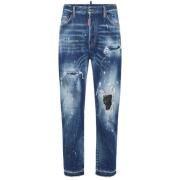 Dsquared2 Klassiska Denim Jeans Blue, Herr