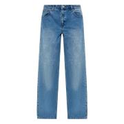 Michael Kors Vida Jeans Union Wash med vida ben Blue, Dam