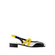 Carel Peachy Bomull Slingback Sandaler Black, Dam