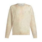 Etro Beige Paisley Sweater Aw24 Beige, Herr