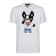 Dsquared2 Stilren Fit T-shirt White, Herr