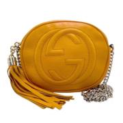 Gucci Vintage Pre-owned Laeder axelremsvskor Orange, Dam