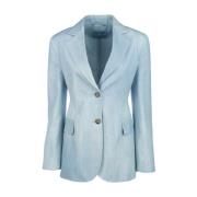 Ermanno Scervino Stiliga Jackor & Västar Kollektion Blue, Dam