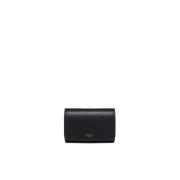 Mulberry Svart Classic Grain Continental Trifold Väska Black, Dam