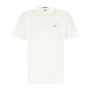 C.p. Company Avslappnad Bomull T-shirt White, Herr