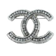 Chanel Vintage Pre-owned Metall chanel-smycken Gray, Dam