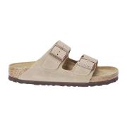 Birkenstock Arizona Mules för kvinnor Beige, Dam