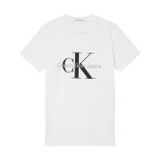 Calvin Klein Monogram Slim T-shirt White, Herr