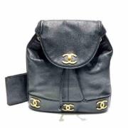 Chanel Vintage Pre-owned Laeder chanel-vskor Black, Dam