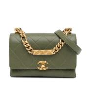 Chanel Vintage Pre-owned Laeder chanel-vskor Green, Dam