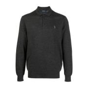 Polo Ralph Lauren Casual Grå Ull Pullover Tröja Gray, Herr