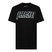 Philipp Plein Racing Club Rund Hals T-shirt Black, Herr