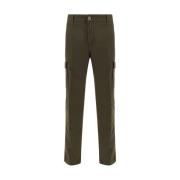 Brooksfield Cargo Byxor i Bomull, Fickor, Dragkedja Green, Herr