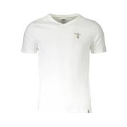 Aeronautica Militare Bomull T-shirt med logotyp, kort ärm White, Herr