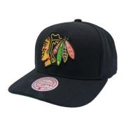 Mitchell & Ness Blackhawks NHL XL Logo Snapback Black, Herr