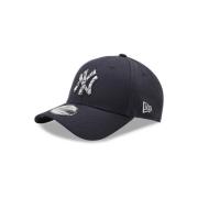 New Era Yankees Marmorfyllnad Keps Blue, Herr