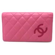 Chanel Vintage Pre-owned Laeder plnbcker Pink, Dam