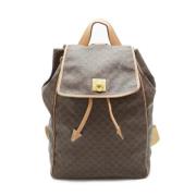 Celine Vintage Pre-owned Canvas ryggsckar Brown, Dam