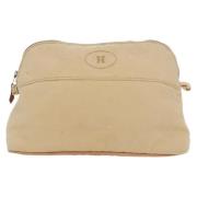 Hermès Vintage Pre-owned Canvas kuvertvskor Beige, Dam