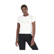 Champion Vit Logo Tee Crop Top White, Dam