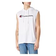 Champion Vit Tanktop med Legacy Logo Hooded Tee White, Herr