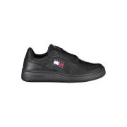 Tommy Hilfiger Svarta Läder Damsneakers Black, Dam