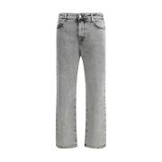 Fabiana Filippi Vintage Tvättade Straight Leg Jeans Gray, Dam