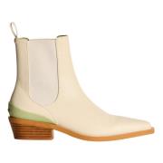 Hoff Off White Cowboy Rodeo Boot Beige, Dam