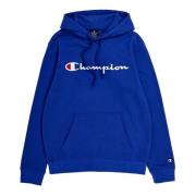 Champion Royal Logo Hoodie Blue, Herr